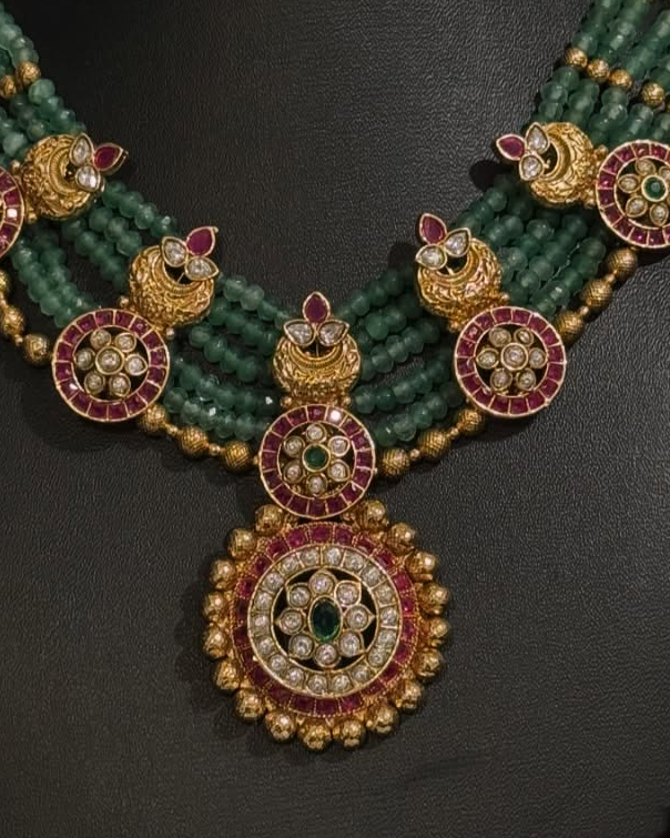 Rajwadi Nakshi Necklace set