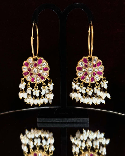 Ruby Bloom Pearl Chandeliers