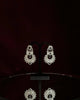 Tribal Sun Shield Earrings (Black Stone)