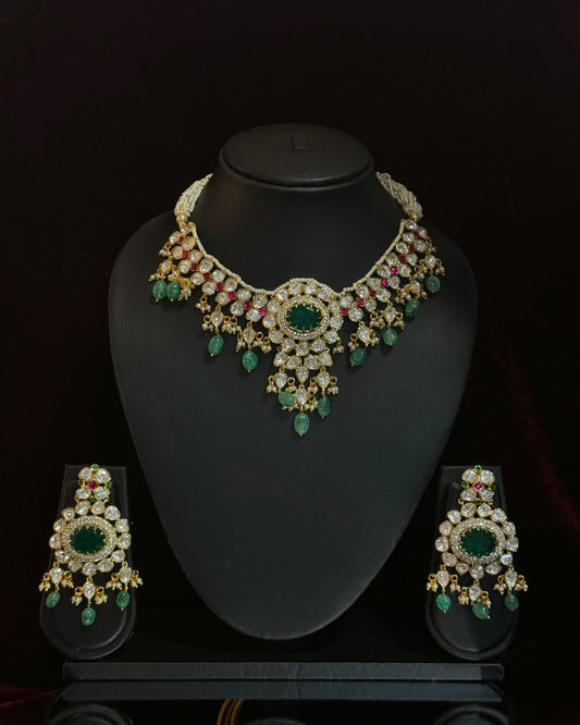 Mossanite Necklace Set
