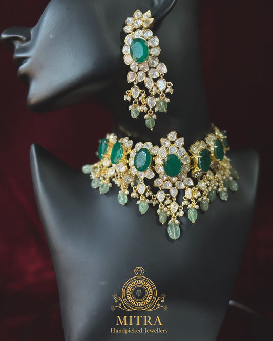 Moissanite Doublet Choker Set