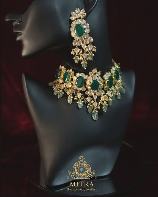 Moissanite Doublet Choker Set