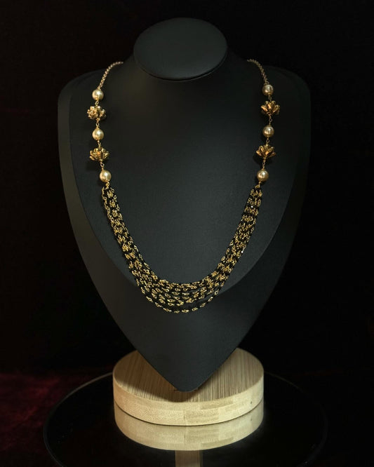 Pearl Lotus Heritage Necklace