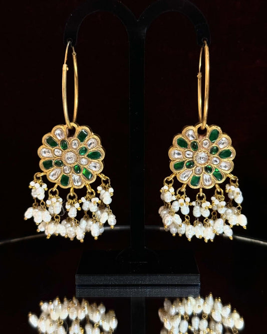 Verdant Bloom Pearl Chandeliers