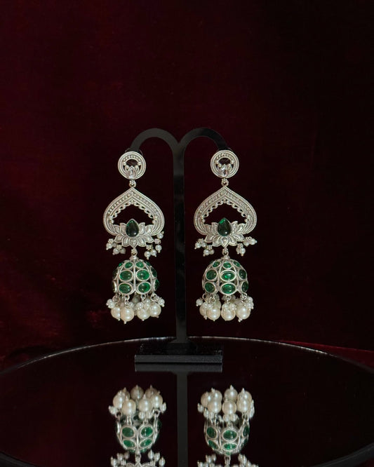 Padmini Emerald Jhumka
