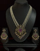 Pearl Multi-Strand Pendant Set (purple stone centerpiece)