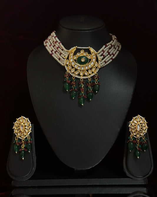 Navira Crescent Kundan Bridal Choker
