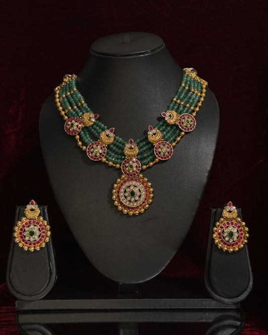 Rajwadi Nakshi Necklace set